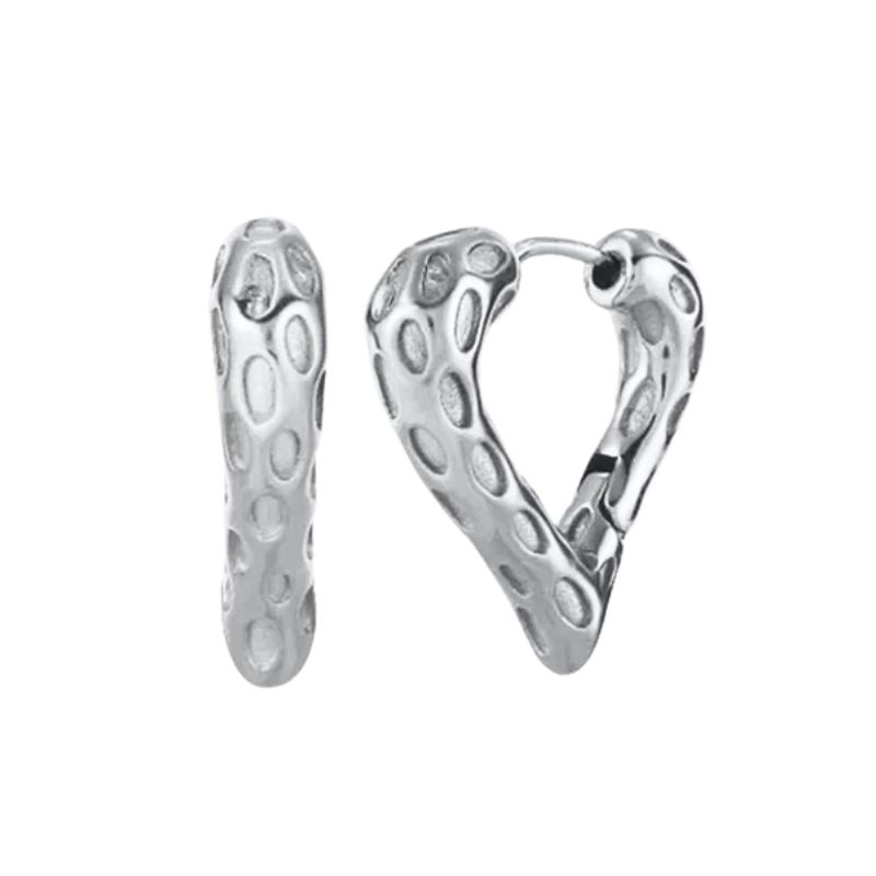 Серьги-кольца из серебра 925 пробы с изысканным кулоном-сердцем, модные геометрические серьги-гвоздики с цирконами, женские тонкие ювелирные изделия