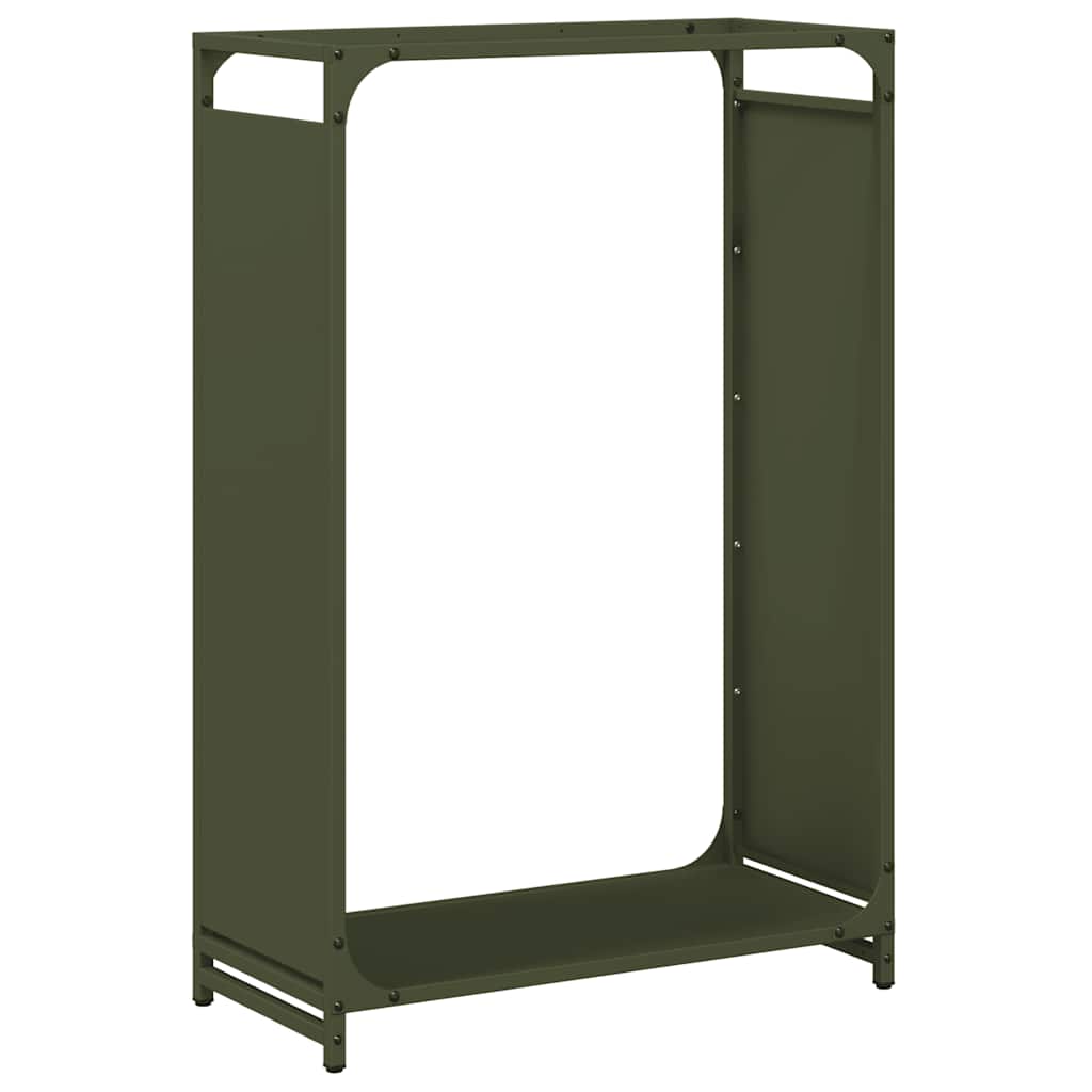 Firewood Rack Olive Green 60 x 28 x 90 cm Cold Rolled Steel