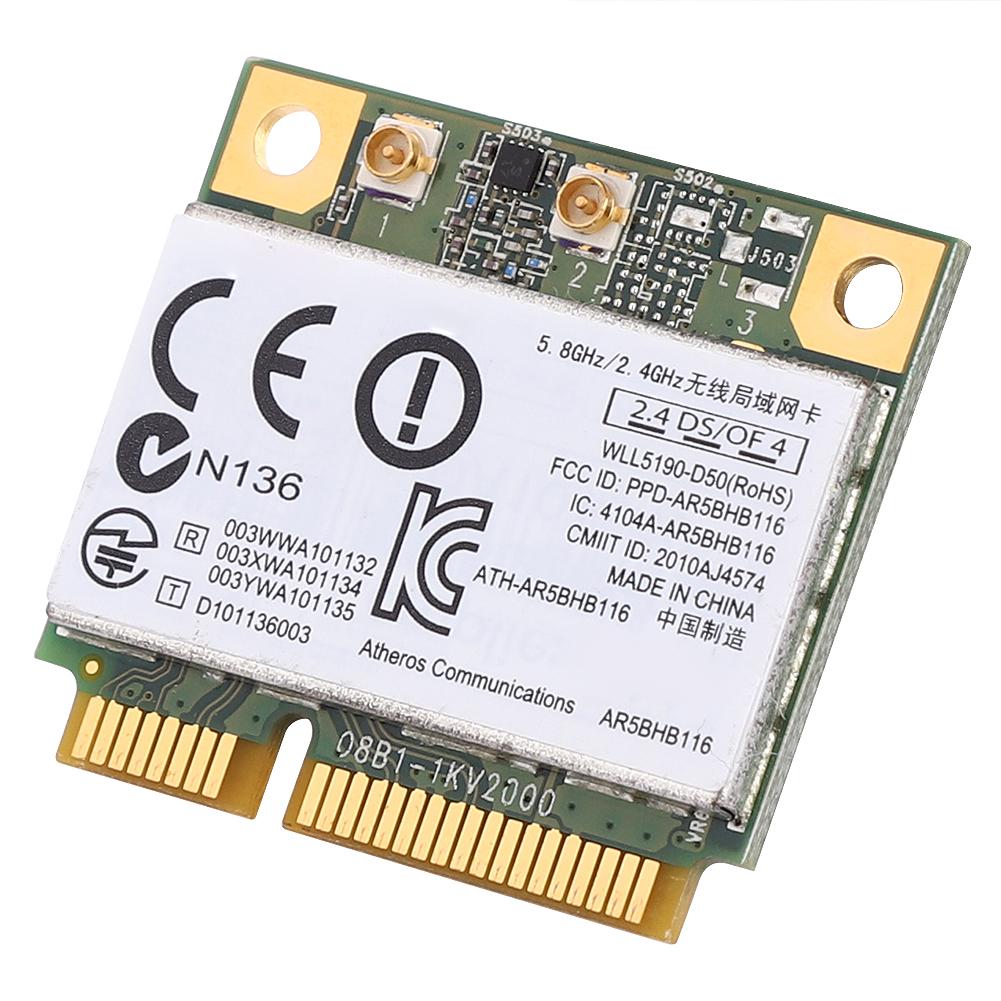 Беспроводная карта AR5BHB116 двухдиапазонная 2,4G+5G AR9382 300M для машины промышленного управления