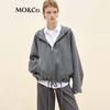 MO&Co. Women's Hooded Double-Faced Wool Sporty Jacket