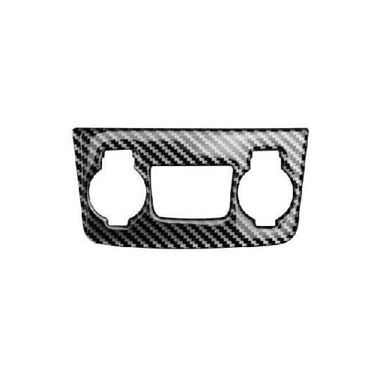 Middle Console Cigarette Lighter Trim For Hyundai Sonata 11-14 Real Carbon Fiber