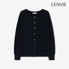 Senbi Holgarment Round Neck Knit Cardigan Classic