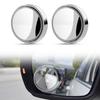 Wowjimi Rearview Mirror, 2-Pack, 360 Degree Rotation, Circular Car Blind Spot Mirror, Easy Installation,