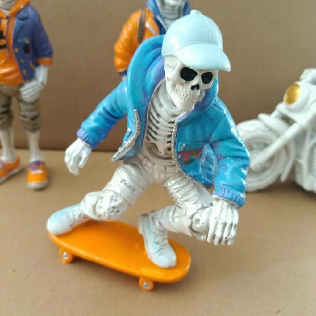 Halloween Decorations, Trendy Street Skeleton Dolls, Resin Home Crafts, Decorative Ornaments