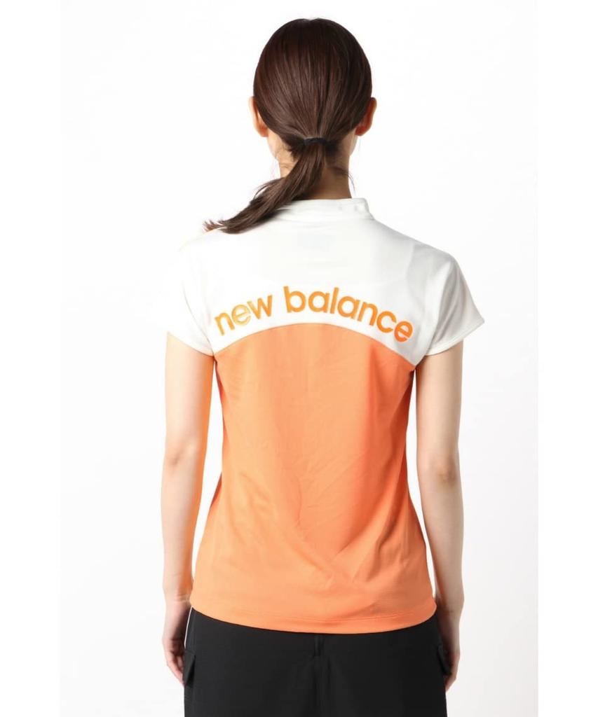 Golf Short Sleeve High Neck Shirt Quick X White 1 [New Balance] (Water Absorbent, Drying, Stretchy) / Women's / 012-2166505 100_Red [M]