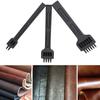 3pcs 4/5/6mm Spacing Leather Hole Puncher Leather Craft Chisel  For DIY Leather Craft