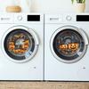 Halloween Pumpkin Laundry Room Washing Machine Home Beautification and Decoration Static Window Stickers No Glue