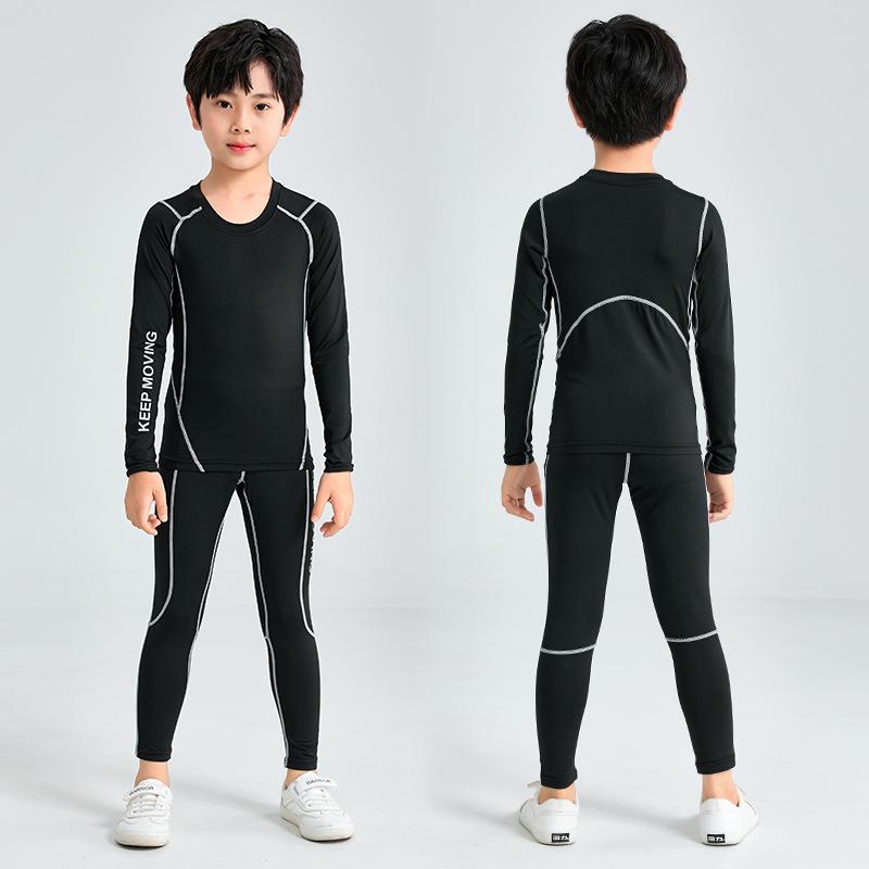 [High Quality] Children's Basketball Training Clothing Tights Boys Basketball Suit Elementary School Football Suit Bottom Shirt