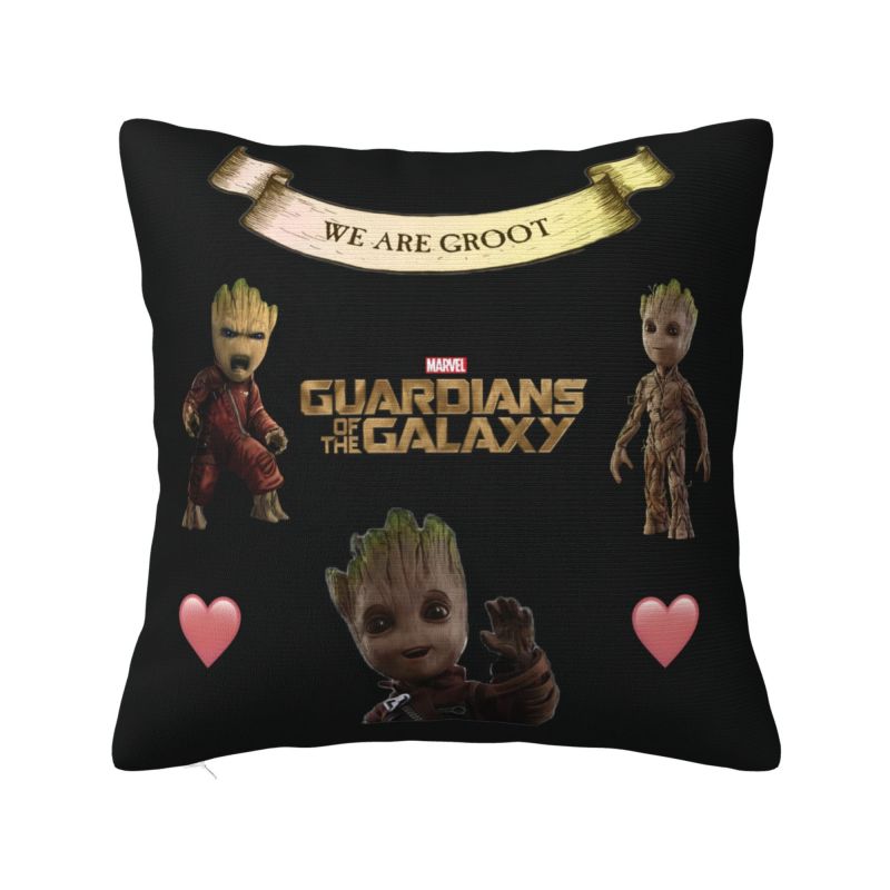 Custom Kawaii Movie Groots Cartoon Luxury Throw Pillow Covers Decoration Car Cushion