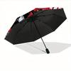 1pc One Direction Automatic Open/Close Umbrella, Portable 3-Fold Compact Umbrella for Men & Women, Perfect Gift for Birthday093