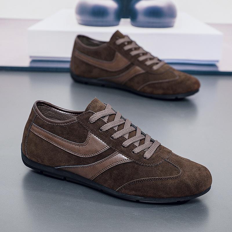 Men's Casual Shoes Fashion Retro Flat Shoes Lace-up Spring Autumn 2025 Fashion Non Slip Comfortable Men's Casual Sports Shoes