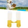 Pair of Beekeeping Protective Gloves Long Mesh Sleeves Beekeepers Working ToolXL