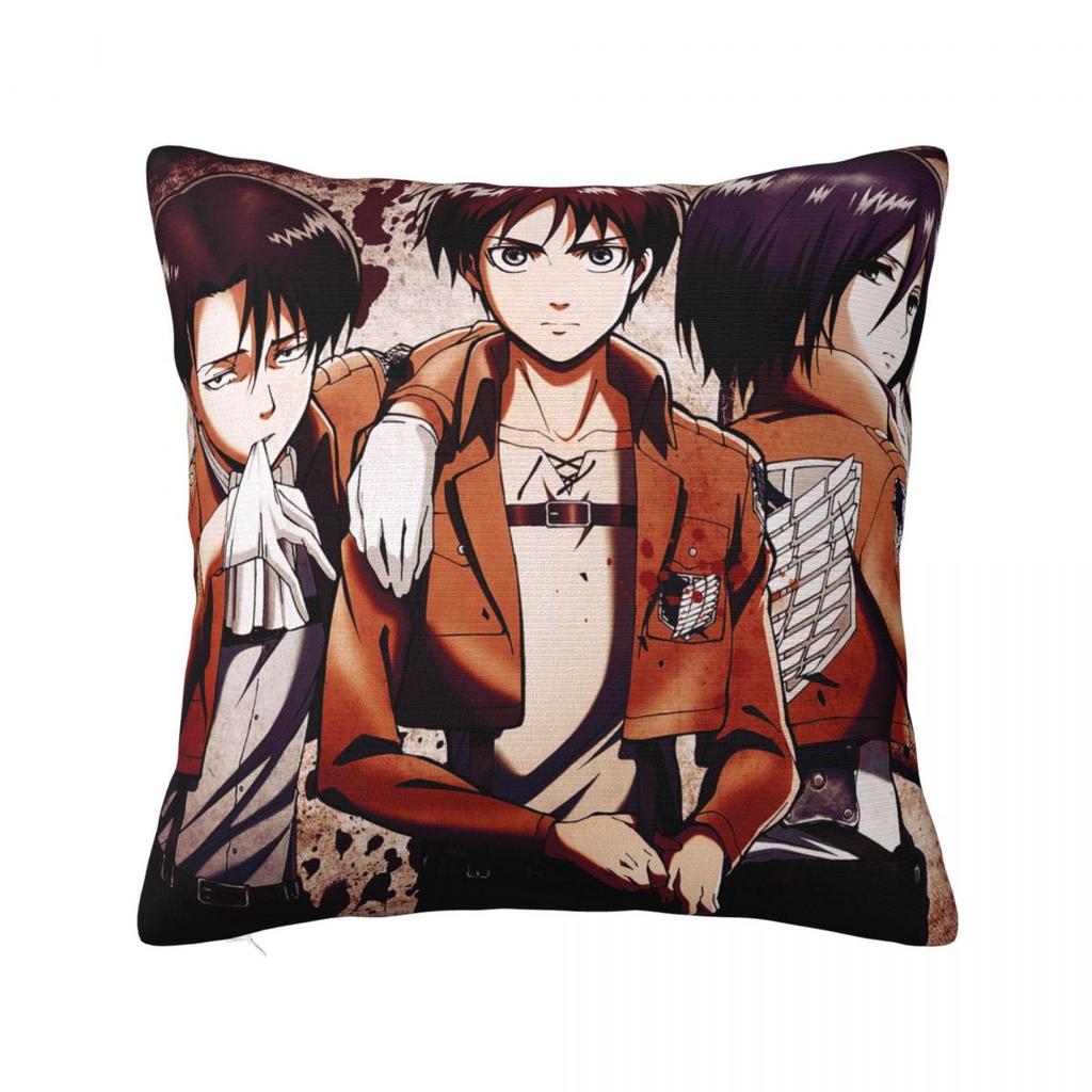 Captain Levi Best Anime Pillow Cases Shingeki no Kyojin Attack on Titan Cushion Covers Throw Pillow Case Cover for Home x