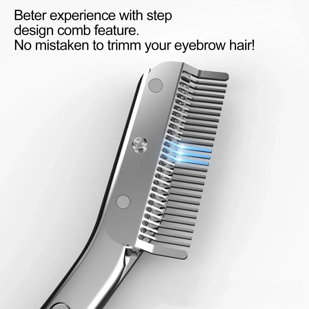 Ножницы для бровей из нержавеющей стали с расческой для бровей Высококачественные ножницы для макияжа Нож для стрижки бровей Инструмент для удаления волос Бритва