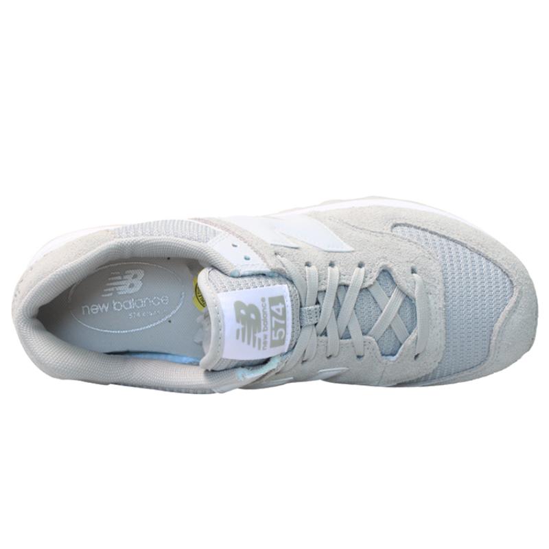 New Balance 574 Светло-серые Белые Кроссовки ML574WB