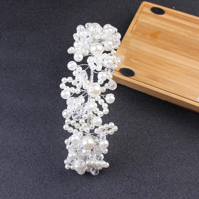 Свадебная повязка на голову с кристаллами, цветком, тиарой, короной, жемчугом и стразами, повязка для волос