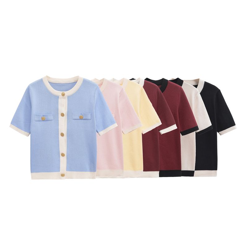 Araltay New Arrival Fashion Style Women's Clothing Fashion All-Match Casual Minimalist Short Sleeve Knitting Outwear 1822106
