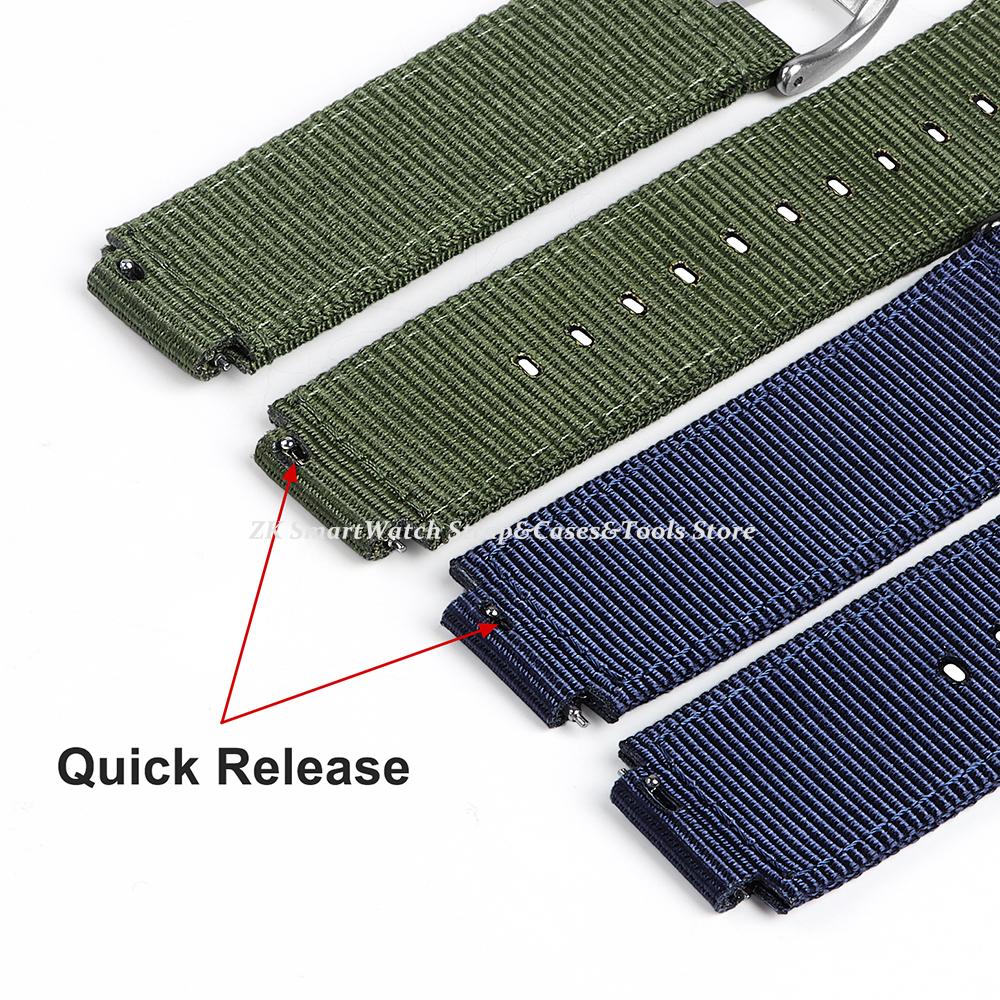Nylon Strap 16mm 18mm for Casio AE-1200 1300 F-108 SGW-300/400/500 W-800H Canvas Watch Band Quick Release Men's Accessories Belt