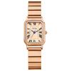 Square Stainless Steel Antique Roman Analog Stylish Quartz Fashion Watch for Women Perfect Gift for Day Women's Watch Display, Waterproof, Cute,