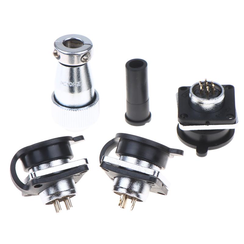 Aviation Connector Set Heavy Duty Metal Shell Multi-Pin Design Vibration Resistant for Industrial Wiring Agricultural Machinery