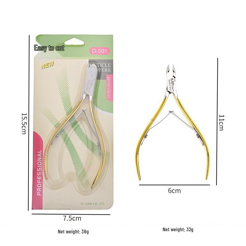 Easy Cut D-501 Stainless Steel Cuticle Scissors & Nippers Set - Sharp Manicure Tools