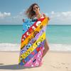 1Pc Cute Cupcake Friends Beach Towel Microfiber Beach Towel Thin Absorbent For Beach Swimming Yoga Bath Sports 091715