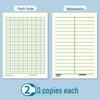 Thickened 32K Exercise Book: First Grade Math & Pinyin with Field Grid for Elementary & Kindergarten