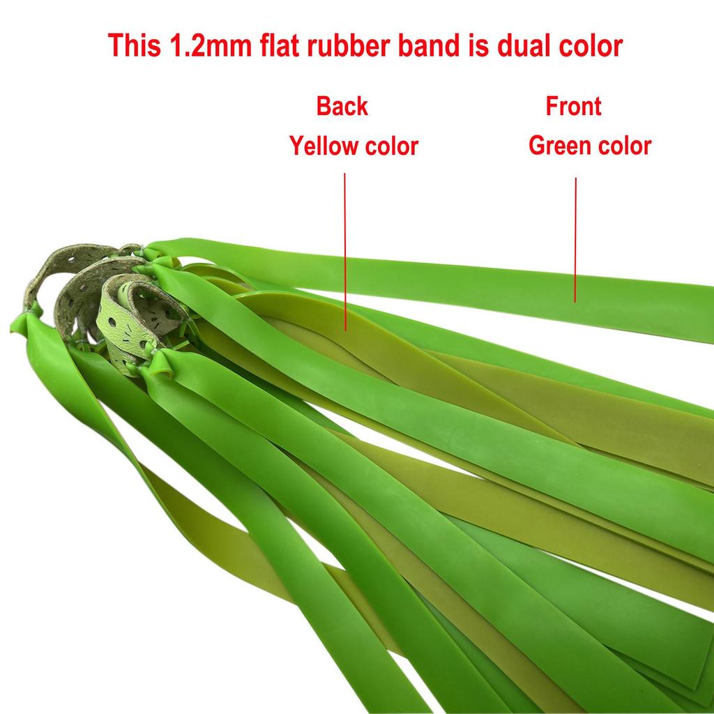 5 шт. Толщина 1,2 мм Двухцветная плоская резинка Натуральный латекс Эластичная лента для занятий спортом на открытом воздухе