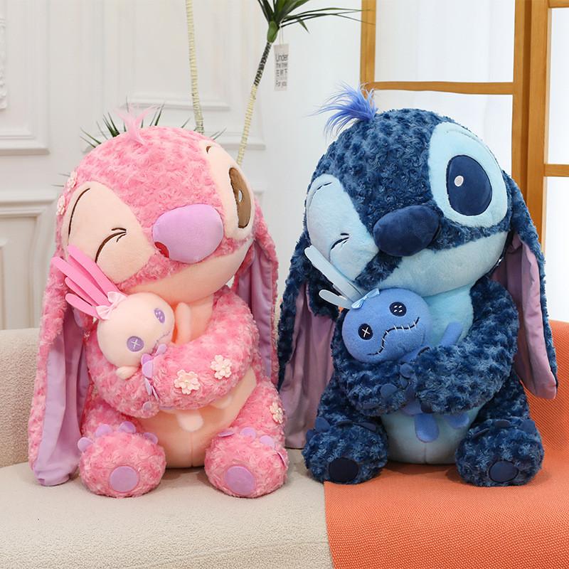 Stitch Anime Plush Doll Soft Rose Velvet Stuffed Animal Gift For Collectors