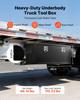 Underbody Truck Tool Box, 1219 x 457 x 457 mm Heavy Duty Steel Trailer Storage Box with Lock & Keys, Waterproof Trailer Storage Organizer Under Body