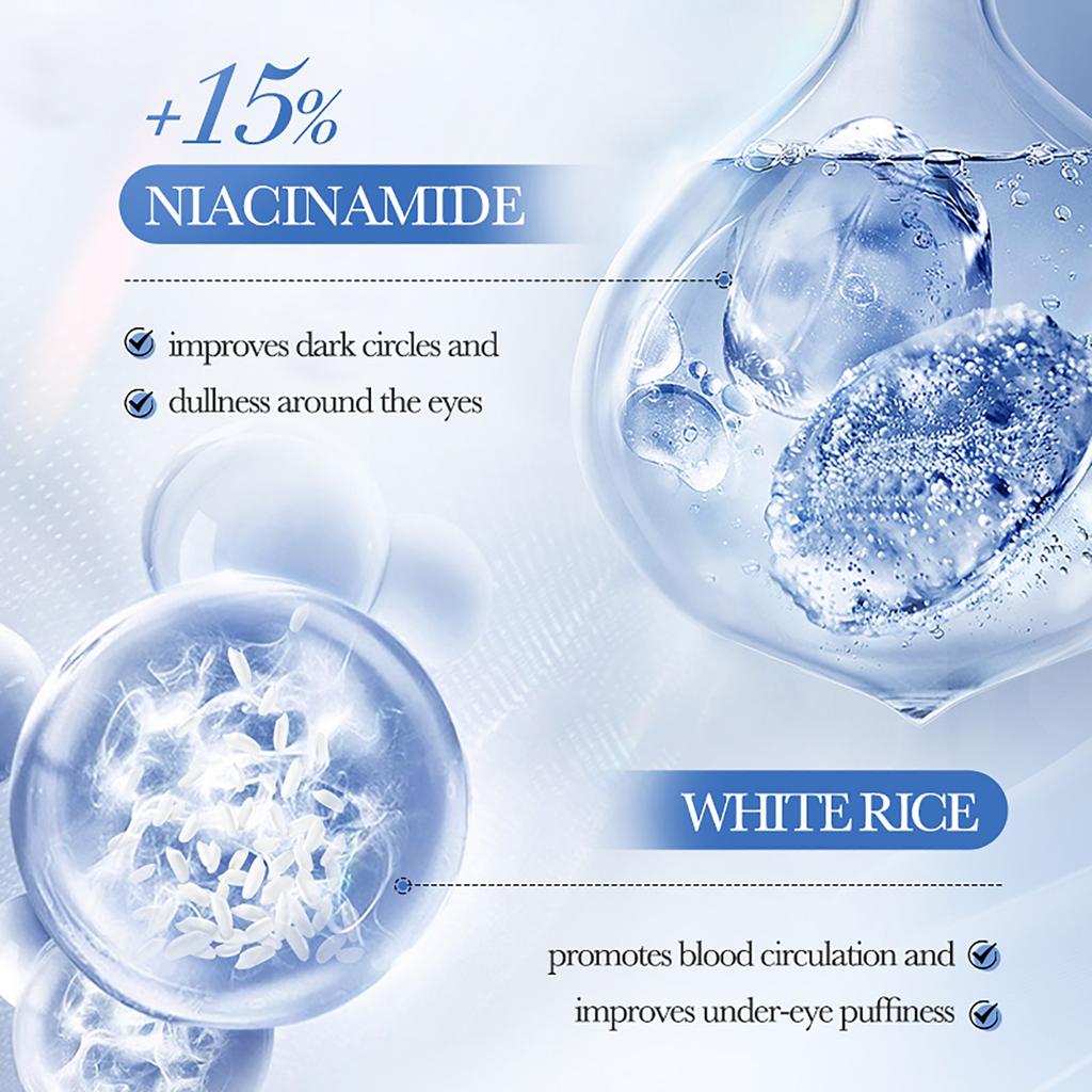Крем для глаз с рисом осветляет, осветляет и увлажняет кожу вокруг глаз