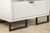 Furniture leg Frame matt black height 90mm, length 200mm