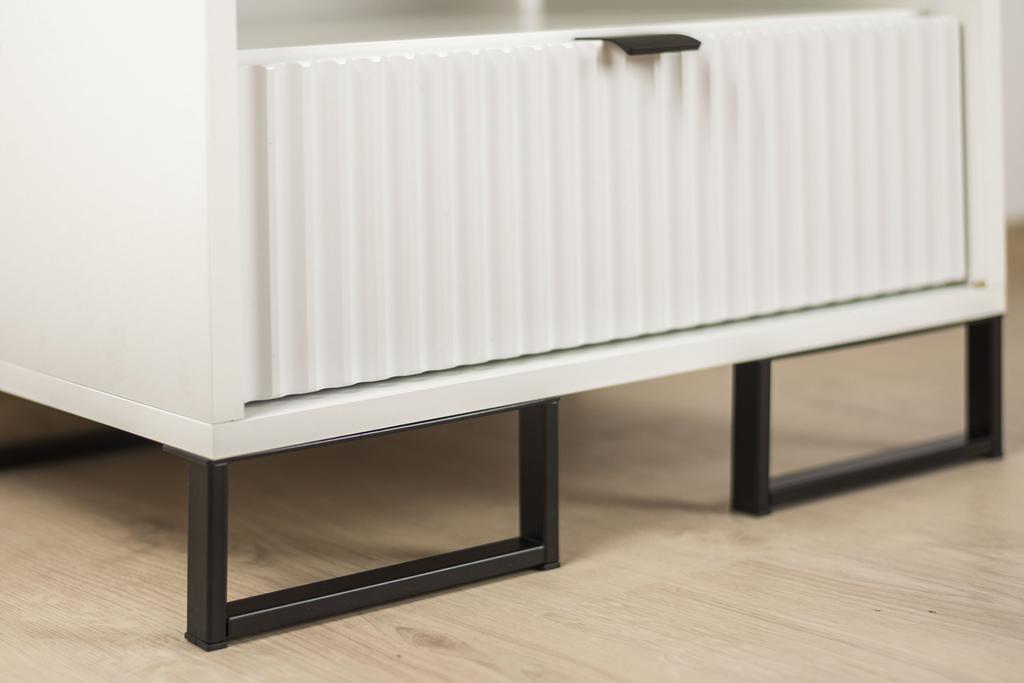 Furniture leg Frame matt black height 90mm, length 200mm