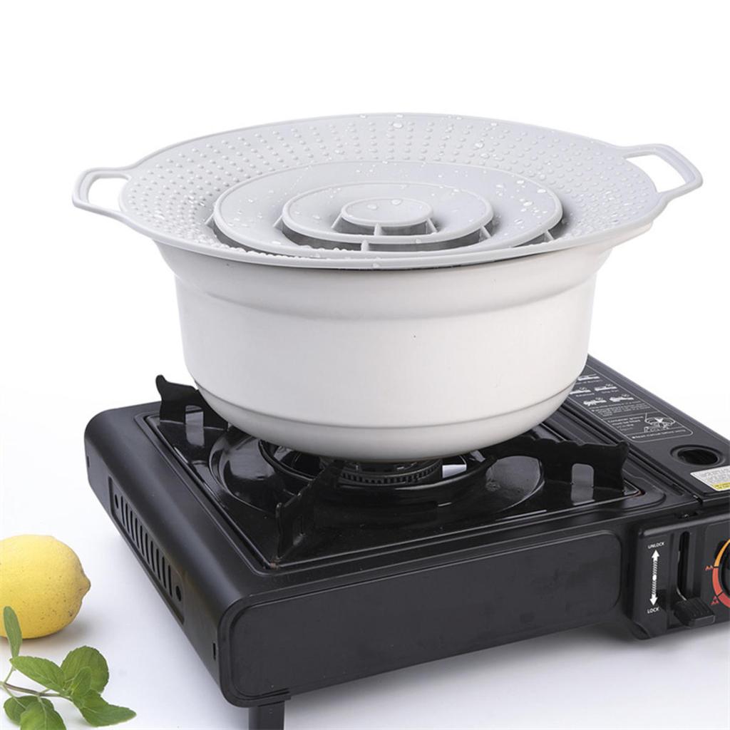 Universal Silicone Spill-proof Pot Lid Cookware Anti-splash Lid Kitchen Anti Overflow Protect Utensil Reusable Pot Pan Cover