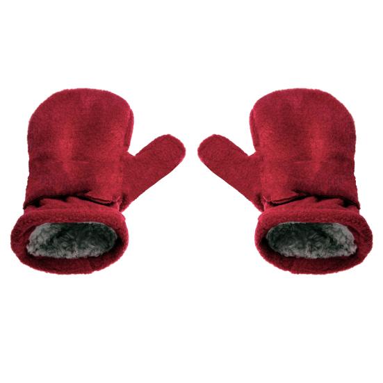 Infant Gloves Thick Fastener Tape Autumn Winter Toddler Boys Girls Adjustable Plush Gloves for Outdoor