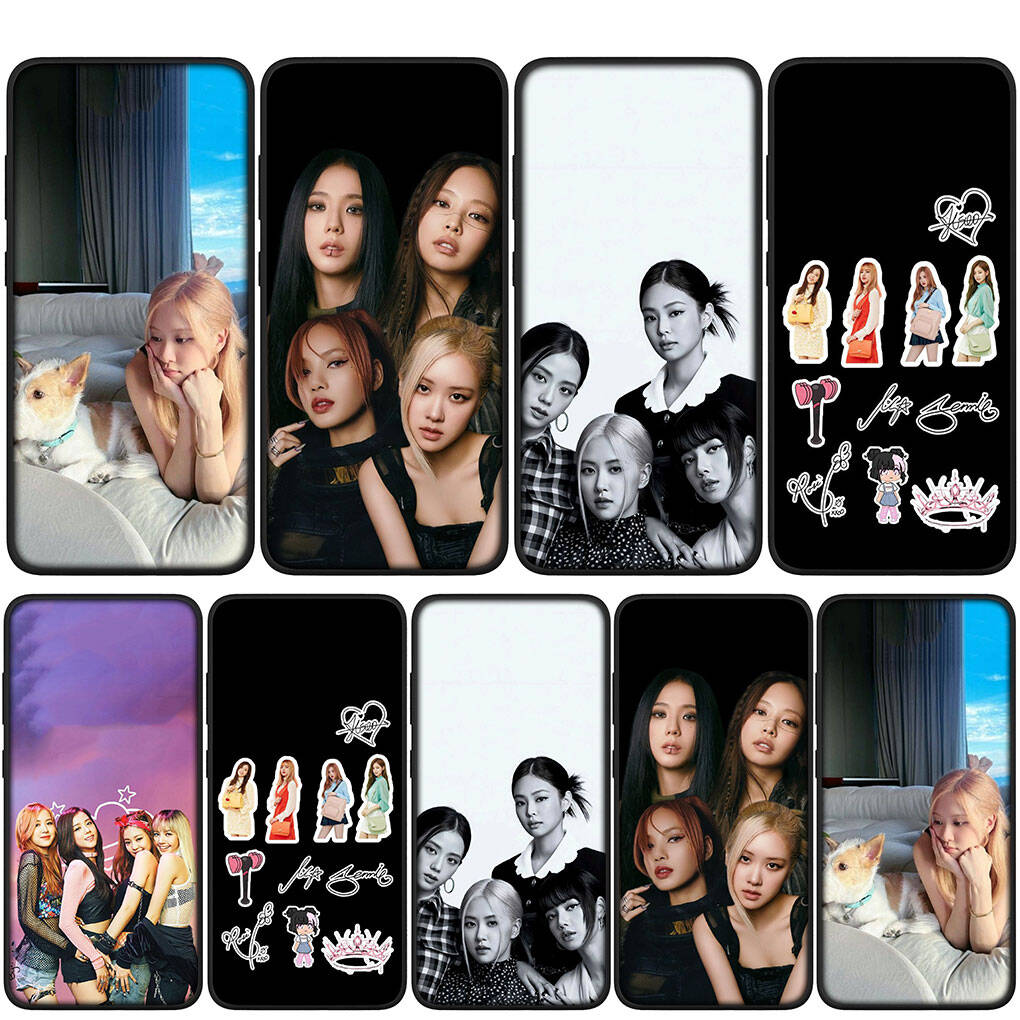 Для Motorola Moto Edge 70 60 50 G54 G86 Samsung Galaxy S25 iPhone 17 16 15 Xiaomi Redmi Note 14 13 Pro Max Чехол для телефона Kpop Розовый Корейский Черный Чехол