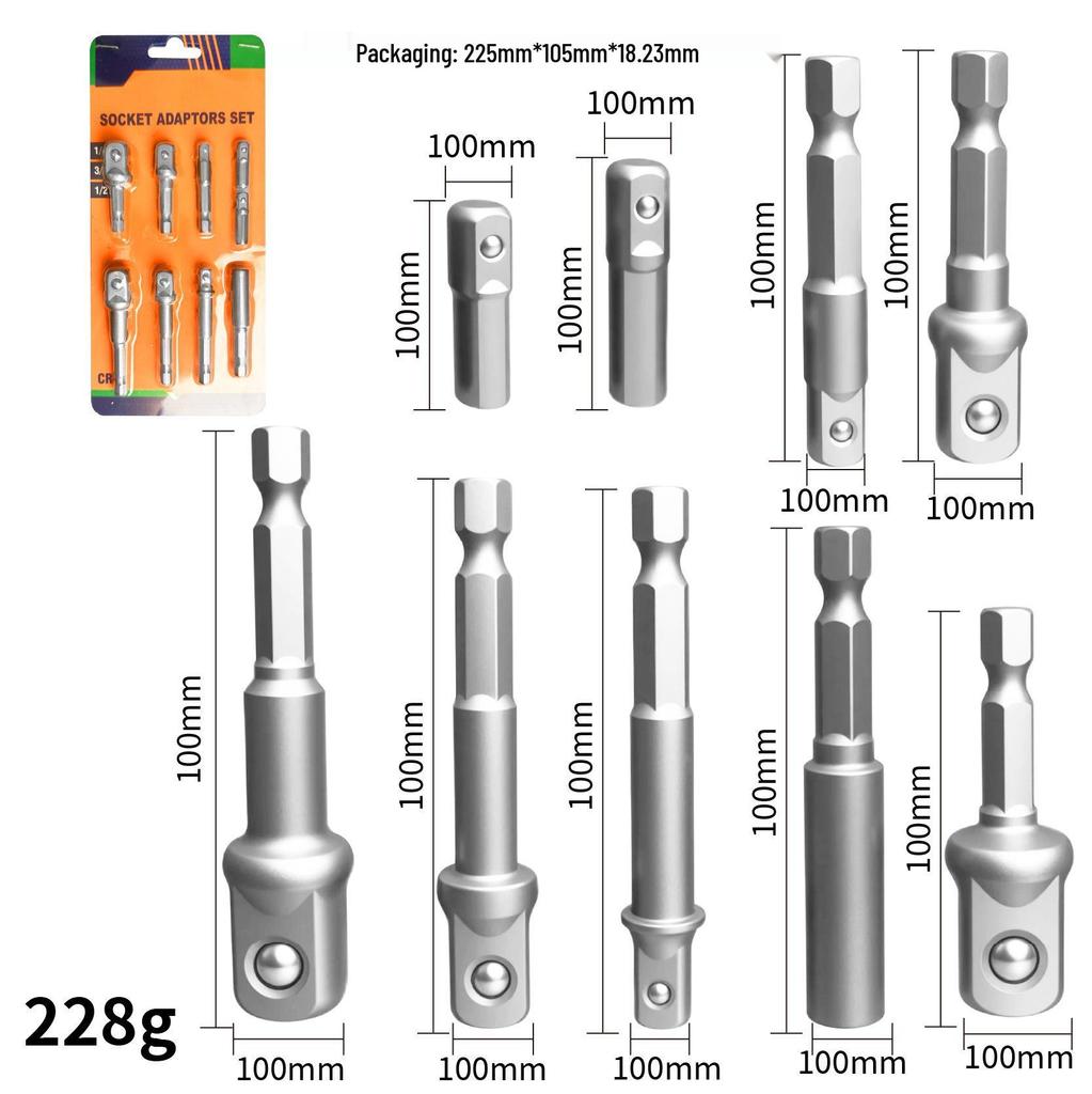 Compact Dual-Function Self-Locking Screwdriver Bit Extension Rod