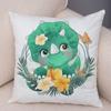 Чехол для подушки с изображением динозавра Юрского периода, декор, наволочка с милыми животными, детская комната, диван, домашний автомобиль
