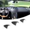 Для Nissan 350Z Z33 2003-2006 LHD ABS Углеродное волокно Панель переключения передач Контроль автомобиля Крышка воздуховода Наклейка на крышку зеркала заднего вида