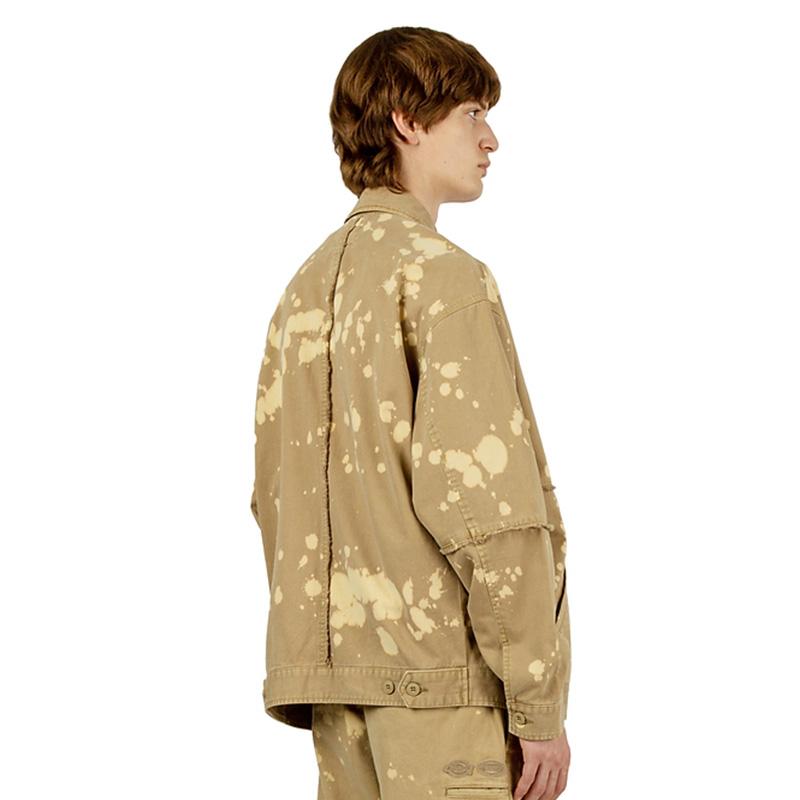 Dickies X Randomevent Коллаборация Сплэттер Повседневная Куртка Мужская Куртка Песочный DK009728CH1