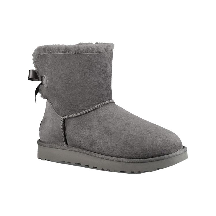 (WMNS) UGG Мини Сапоги Bailey Bow II Снежные ботинки Серые Женские 1016501-GREY