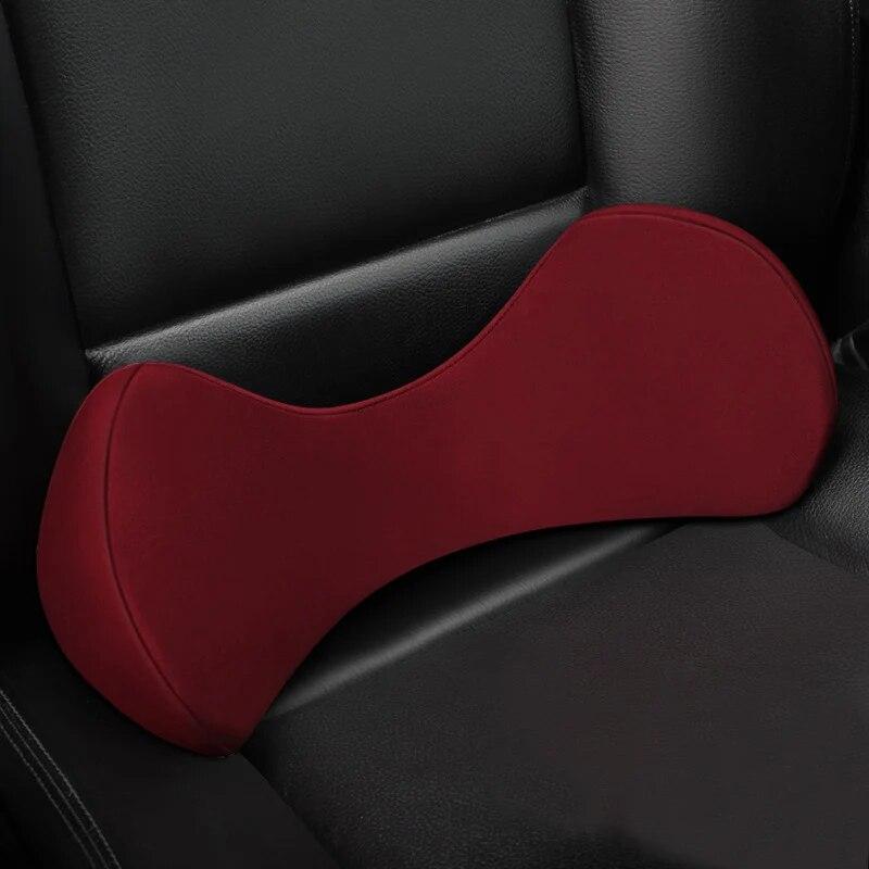 Car Lumbar Support Pillow Relief Lumbar Brace Soft Memory Foam Back Pad Massager Waist Cushion Car Truck Office Home