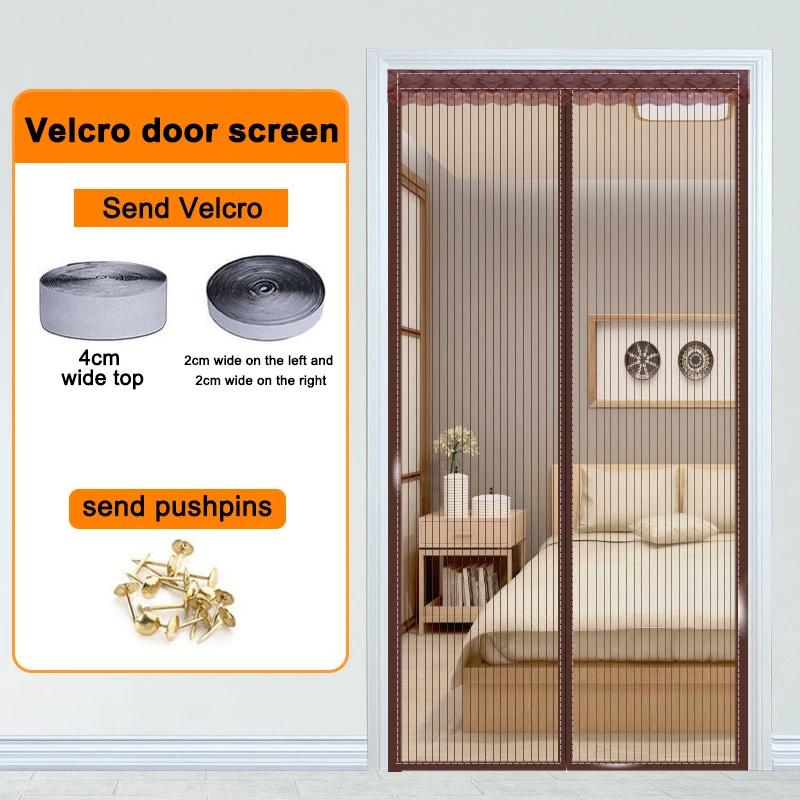 Summer Magnetic Mosquito Net Automatic Screen Door Curtain Mesh Curtain Summer Anti Bug Kitchen Sticker Curtain Window Door Curtain Net