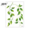 Temporary Tattoo Stickers Fake Vine Tattoos, Waterproof Leaf Stickers, Green Plant Removable Face Tattoos Ivy Body Art for Women Girls, Boho Festival