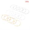 100 шт. Посеребренные/Позолоченные Кольца-Шармы для Винных Бокалов, Кольца для Серег, Свадебная Вечеринка