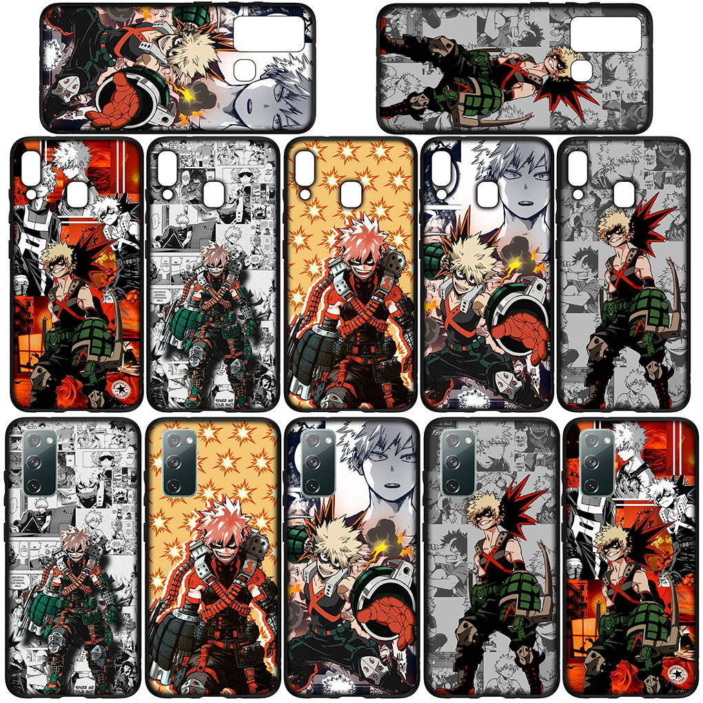Чехол для iPhone 15 14 Xiaomi Redmi Note 13 12 11 Pro Max X 8 7 9 XR Samsung Galaxy S24 S23 OPPO A15 Huawei Bakugou Katsuki My Hero Academia BNHA Case