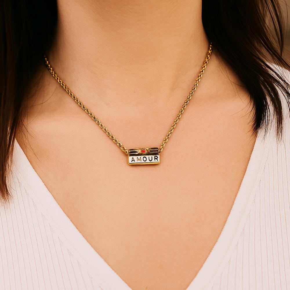 Sweet Charm Turkish Eye Multi Color Necklace Wish Card Hexagonal Neck Chain Jewelry Accessories