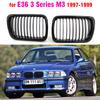 ABS Gloss Black Sport Kidney Grille Grill For BMW E36 M3 318I 323I 328I 3 Series 1997 1998 1999