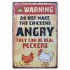 Crazy Chicken Coop Sign Retro Metal Welcome Plaque Funny Farmhouse Perfect For Henhouse Or Kitchen Ideal Farm Gift Wall Decor