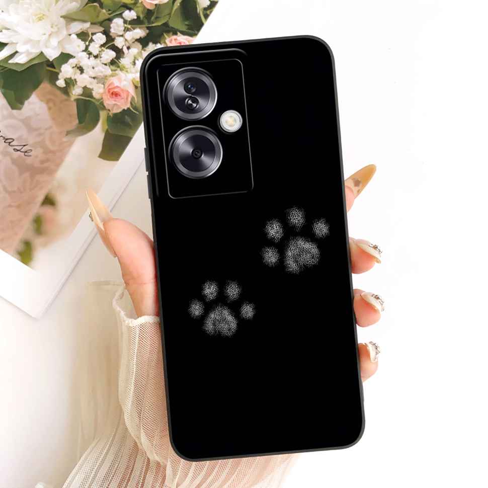 For Oppo A79 5G Case Cartoon Cat Retro Style Silicone Cover For Oppo A79 CPH2553 CPH2557 Shockproof Phone Cases Bumper